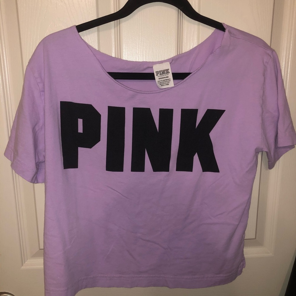 VS Pink Lavender crop top size S